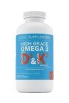 Omega 3 Fish Oil with Vitamin D & K2 365 Caps