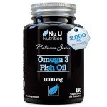 Omega 3 Fish Oil 1000mg - 180 Softgels