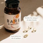 Bare Biology Super Strength Omega 3 Fish Oil Capsules