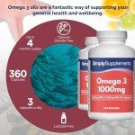 Omega 3 1000mg - 360 Capsules for 4 Months