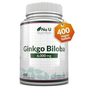 Ginkgo Biloba 6000mg Vegan Tablets - 400 Count