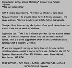 Ginkgo Biloba 15000mg Capsules - 100% Natural