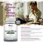 Ginkgo Biloba 6000mg Vegan Tablets - 400 Count