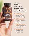 High-Potency Korean Ginseng Capsules - 60 Count