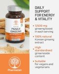 Korean Ginseng 12500mg - 60 High-Potency Capsules
