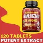 Korean Panax Ginseng Extract 12,000mg - 120 Tablets