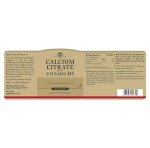 Solgar Calcium Citrate Plus Vitamin D3 - 240 Tablets