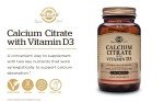 Solgar Calcium Citrate Plus Vitamin D3 - 240 Tablets