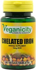 Veganicity Chelated Iron Supplement - 90 Tablets