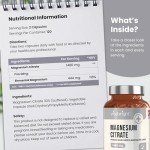 High Dose Vegan Magnesium Citrate - 240 Capsules