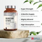 High Dose Vegan Magnesium Citrate - 240 Capsules