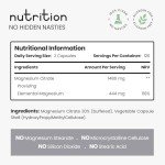High Dose Vegan Magnesium Citrate - 240 Capsules