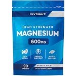 High Strength Magnesium 600mg Vegan Tablets – 90 Count