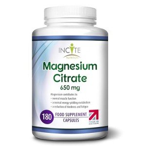 High Strength Vegan Magnesium Citrate 650mg Capsules