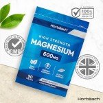 High Strength Magnesium 600mg Vegan Tablets – 90 Count