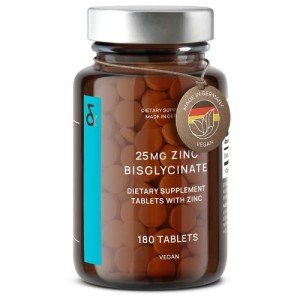 Zinc Bisglycinate 25mg - 180 Vegan Tablets