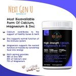 Calcium Magnesium Zinc Vegan Caplets for Immunity