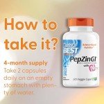 Doctor's Best PepZinGl Zinc L-Carnosine 120 Veggie Capsules
