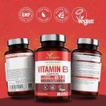 Vegan B Complex with Vitamins C, D3, K2 - 180 Tablets