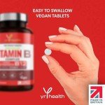 Vegan B Complex with Vitamins C, D3, K2 - 180 Tablets