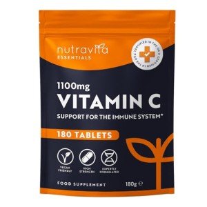 High Strength Vegan Vitamin C Tablets 1100mg