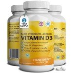 Vitamin D3 4000 IU Micro Tablets - 365 Count