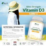Vitamin D3 4000 IU Softgels - 365 Count