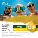 Vitamin D3 4000 IU Softgels - 365 Count