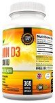 Vitamin D3 2,000 IU Softgels - One Year Supply