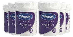 Valupak Vitamin D 1000 IU - 6 Pack