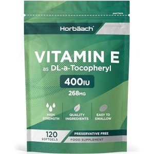 High Strength Vitamin E Capsules 400 IU - 120 Count