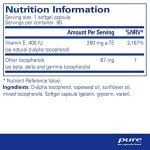 Pure Encapsulations Vitamin E 400 IU Softgels