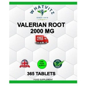 WHATVITZ High Strength Valerian Root Tablets 365