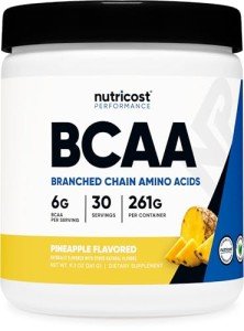 Nutricost BCAA Powder, Pineapple Flavor, 30 Servings