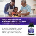 Swanson Triple Magnesium Complex 400 mg – 100 Caps