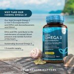 Omega 3 1400mg for Brain, Heart, Vision - 90 Caps