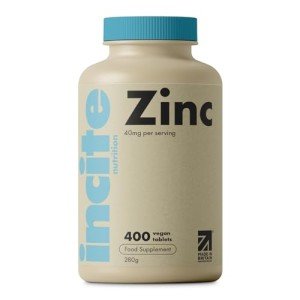 High Strength Zinc 40mg - 400 Vegan Tablets