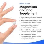 Magnesium and Zinc Supplement for Muscle and Immunity