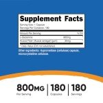 L-Glutamine 800mg - 180 Gluten-Free Capsules