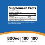 Nutricost L-Glutamine 750mg - 180 Capsules