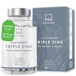 Triple Zinc 25mg with Vitamin C - 180 Tablets
