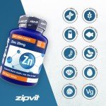 Zipvit Zinc 25mg - Veggie Tablets for Immunity & Beauty
