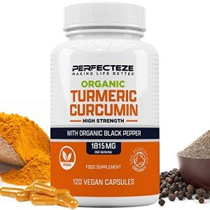 Organic Turmeric Curcumin with Black Pepper - 120 Veg Capsules