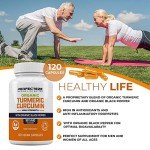 Organic Turmeric Curcumin with Black Pepper - 120 Veg Capsules