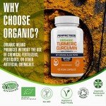 Organic Turmeric Curcumin with Black Pepper - 120 Veg Capsules