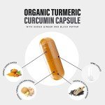 Organic Turmeric Capsules with Black Pepper and Ginger