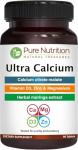 Pure Nutrition Calcium Citrate 1000mg with Vitamin D, Zinc, Magnesium