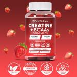 PureWellness Strawberry Creatine & BCAA Gummies