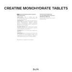 Creatine Monohydrate Tablets - 1000 mg, 90 Count