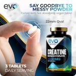 EVO NUTRITION Creatine Monohydrate Tablets 3000mg